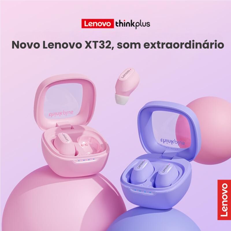 Fone de Ouvido Bluetooth | Original Lenovo XT62™